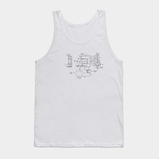 Casing for Sewing Machine Vintage Patent Hand Drawing Tank Top